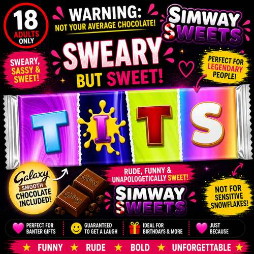 No Filter Chocolate Gift – Rude Sweary Adult Wrappers (18+)