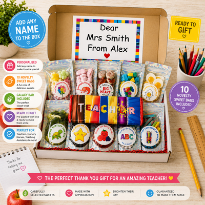 Teacher Thank You Gift Box Filled With Sweets
