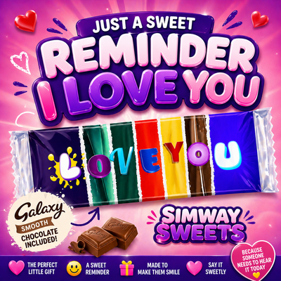 Sweet Talk Chocolate Gift – Personalised Cute Message Wrappers