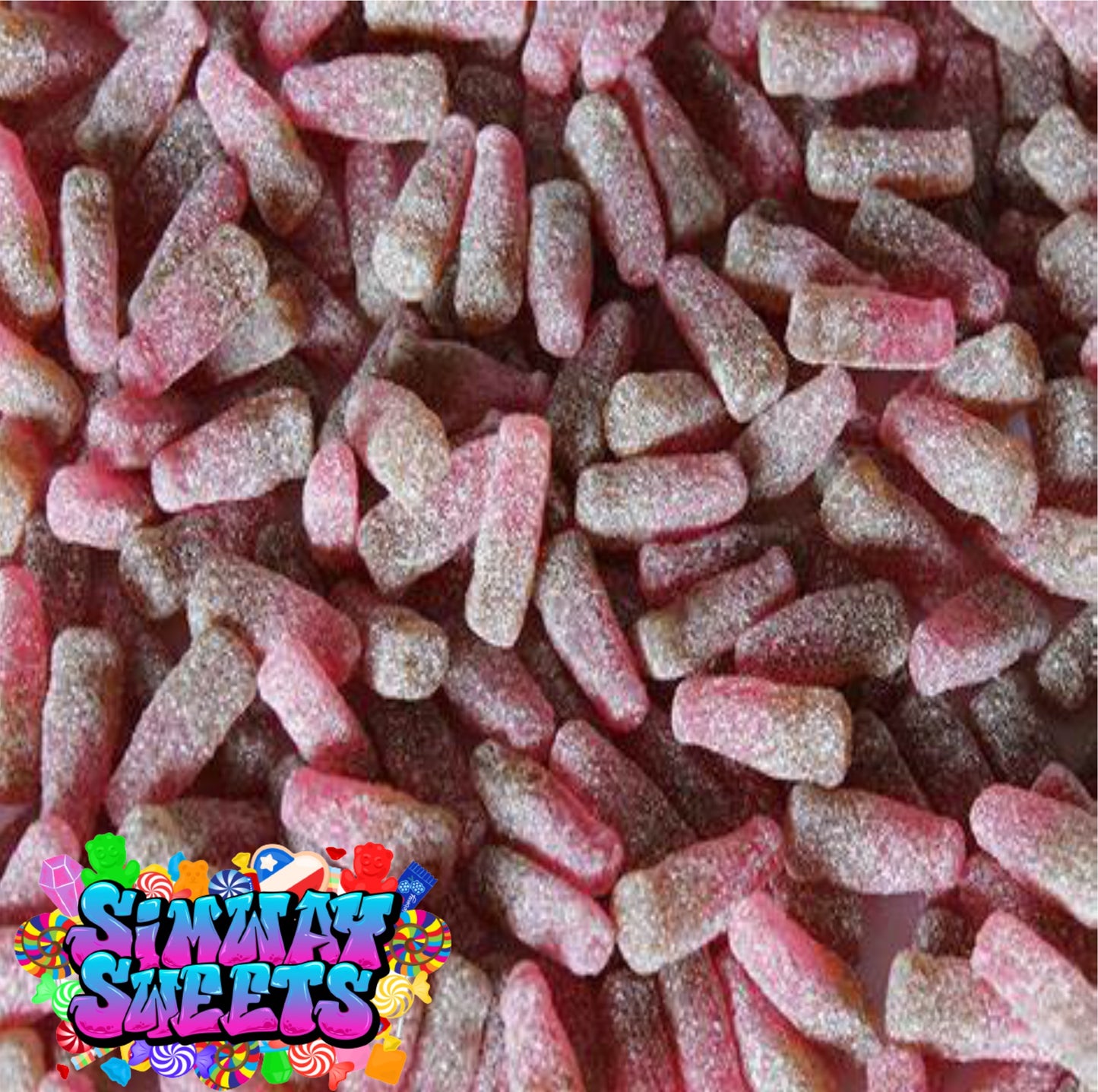 Fizzy Cherry Cola Bottles Retro Sweets Gift Jar - 700g