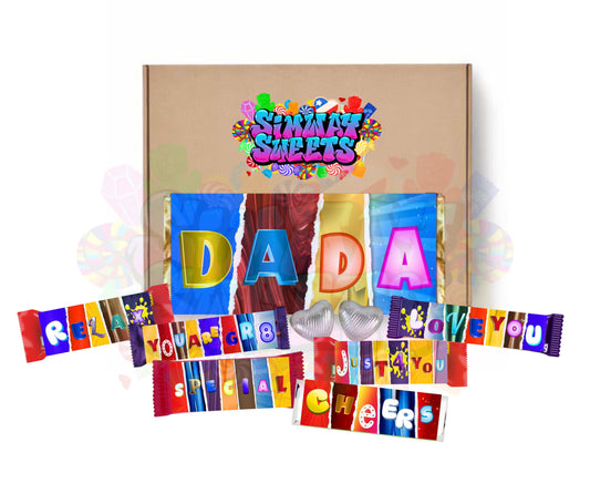 Fun Fathers Day Novelty Chocolate Wrapper Gift Box - Dada
