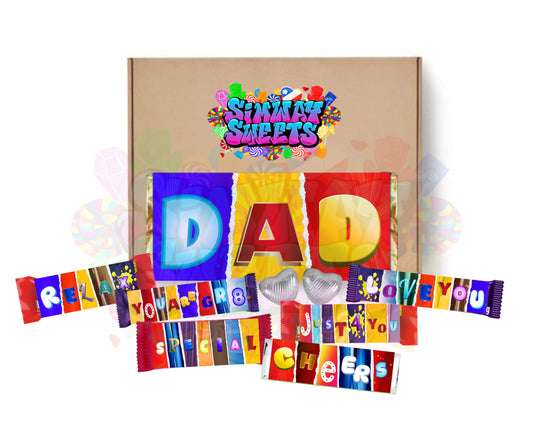 Fun Fathers Day Novelty Chocolate Wrapper Gift Box - Dad