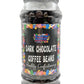 Dark Chocolate Coffee Beans Retro Sweets Gift Jar - 700g
