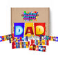 Fun Fathers Day Novelty Chocolate Wrapper Gift Box - Dad