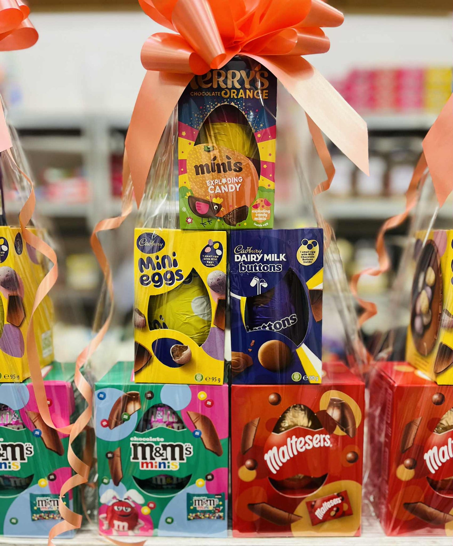 Easter Egg Hamper. Chocolate Eggs Tower Stacks - Choose how many!
