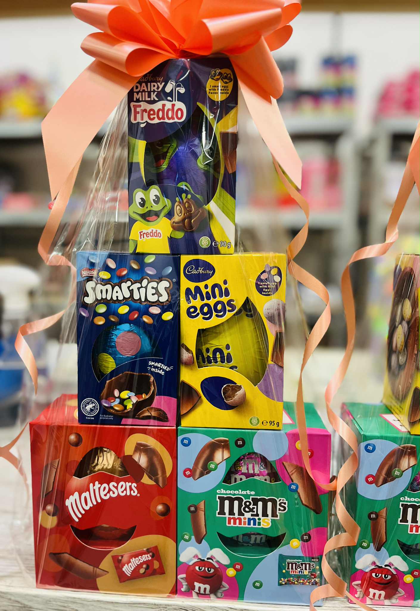 Easter Egg Hamper. Chocolate Eggs Tower Stacks - Choose how many!