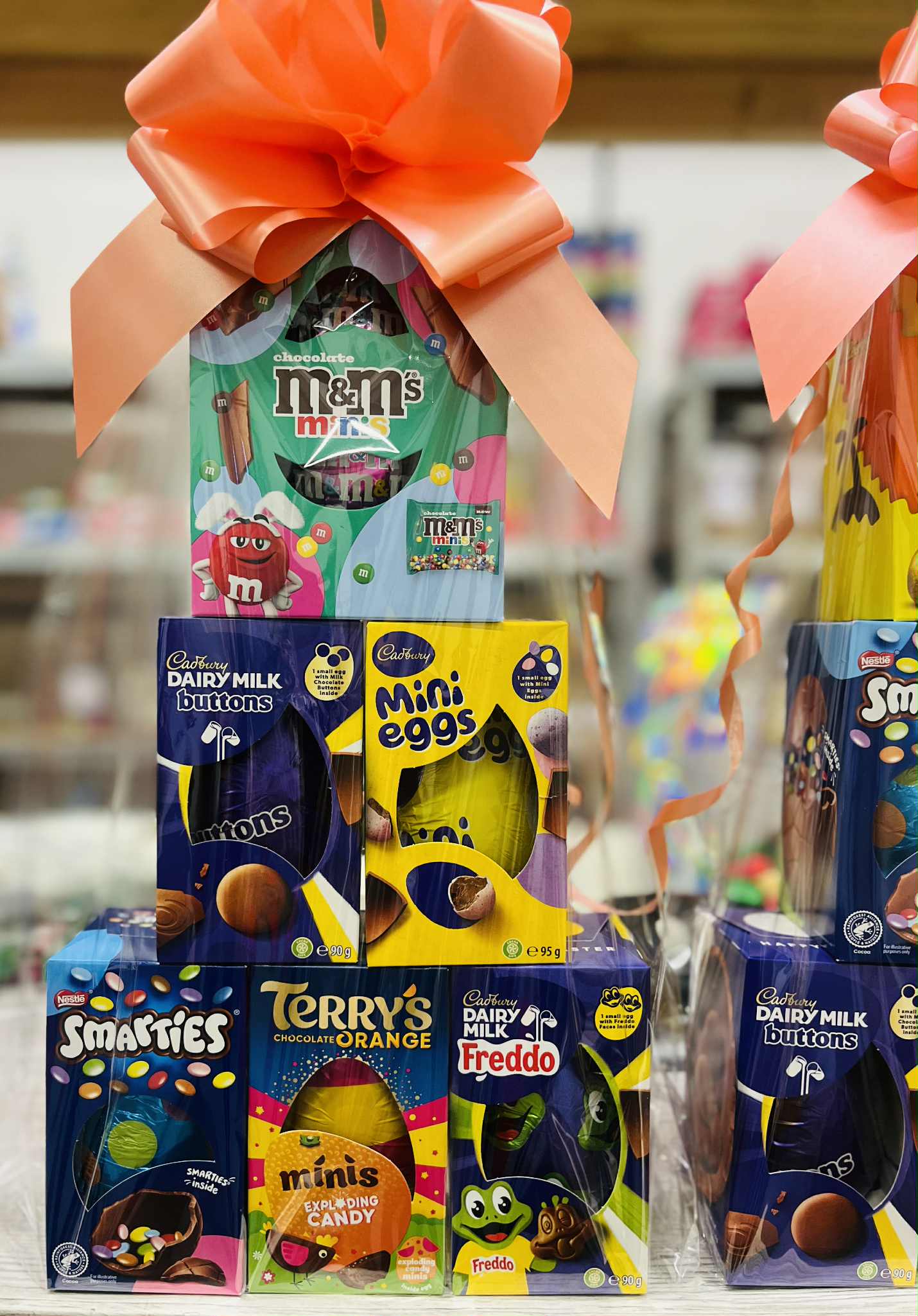 Easter Egg Hamper. Chocolate Eggs Tower Stacks - Choose how many!