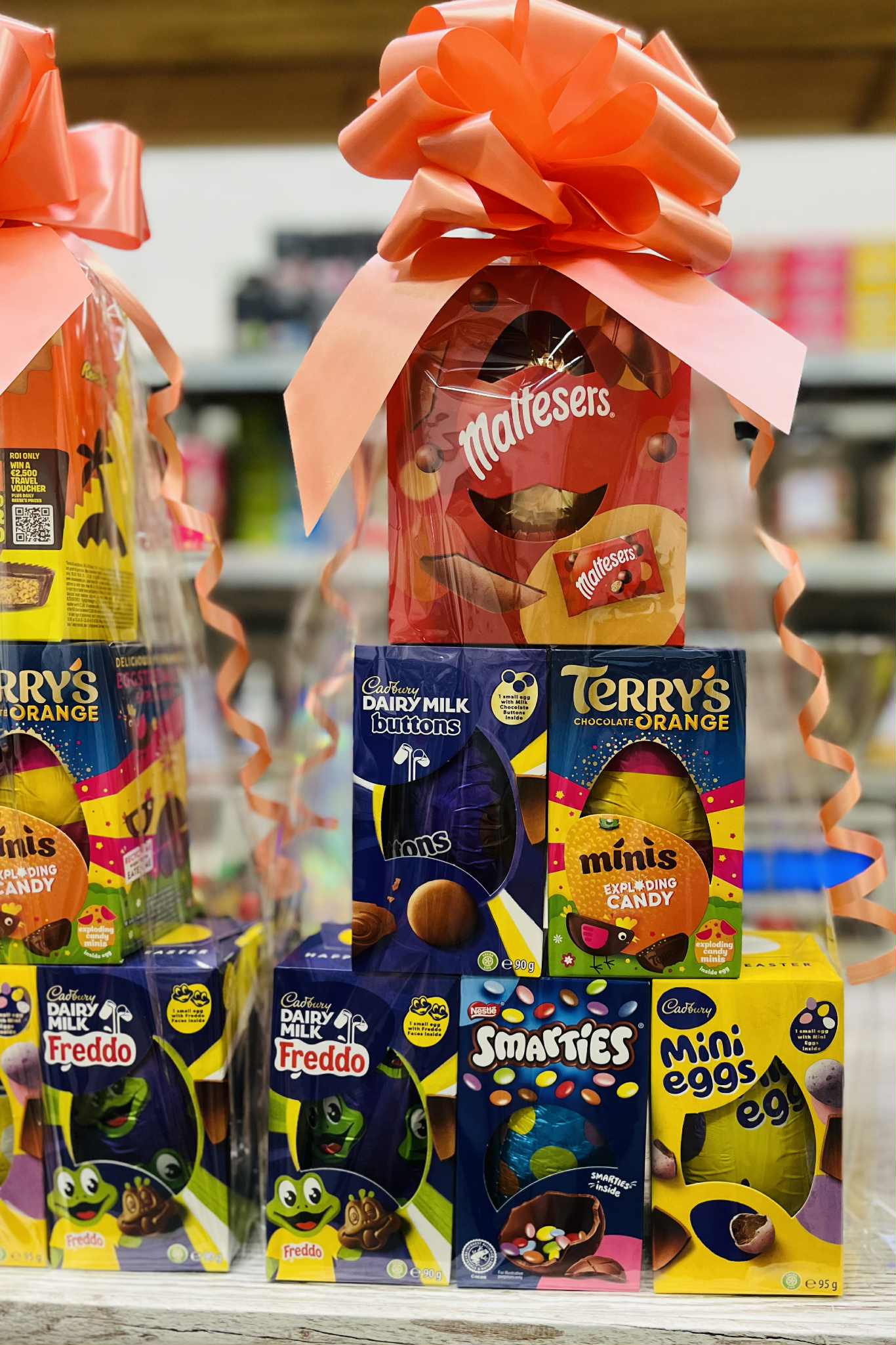 Easter Egg Hamper. Chocolate Eggs Tower Stacks - Choose how many!