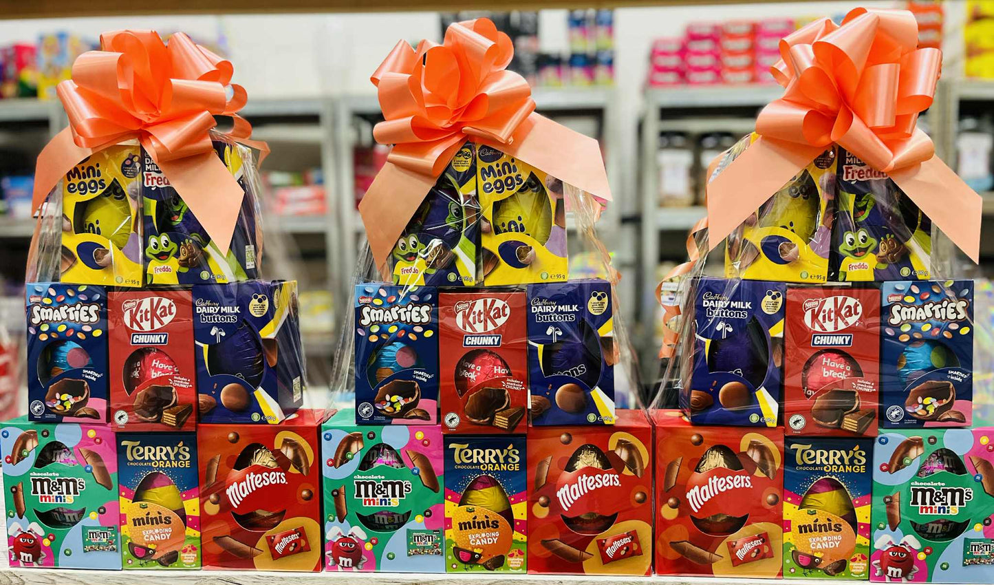 Easter Egg Hamper. Chocolate Eggs Tower Stacks - Choose how many!