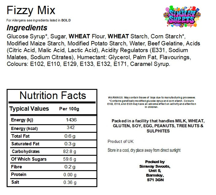 Fizzy Pick & Mix – Assorted Sour & Fizzy Mix