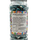 Fizzy Blue Raspberry Pencil Bites Retro Sour Gummy Sweets Gift Jar - 660g