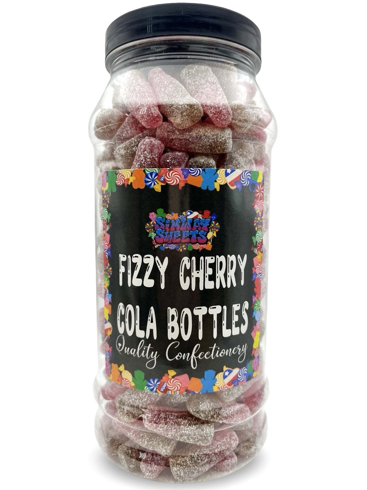 Fizzy Cherry Cola Bottles Retro Sweets Gift Jar - 700g