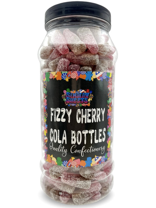 Fizzy Cherry Cola Bottles Retro Sweets Gift Jar - 700g
