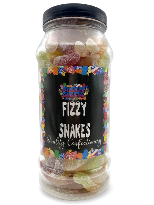Fizzy Snakes Retro Sweets Gift Jar - 570g