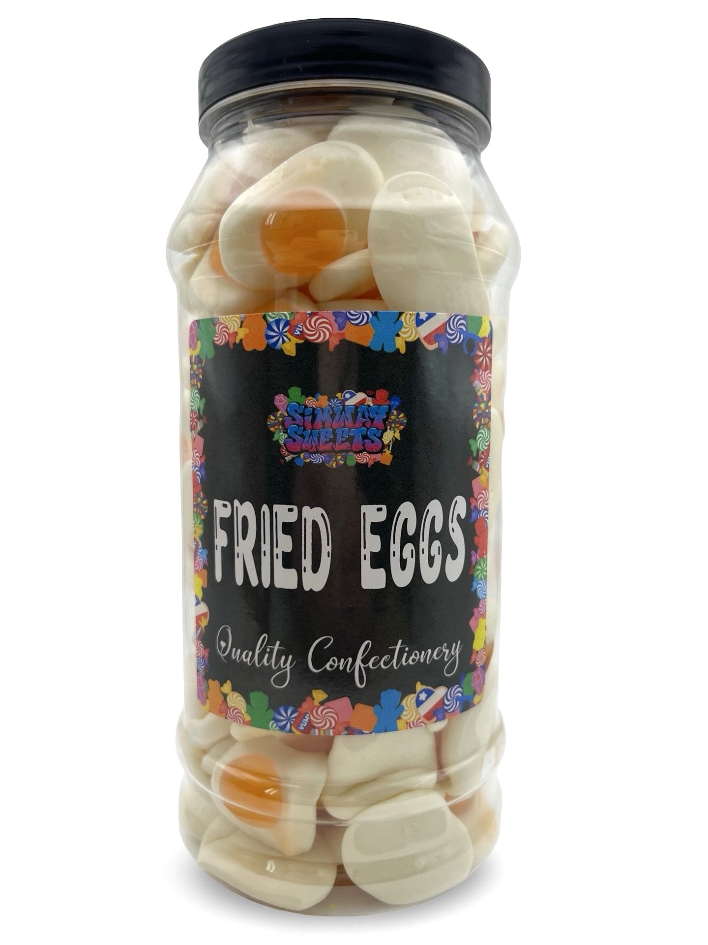 Fried Eggs Gummy Retro Sweets Gift Jar - 645g