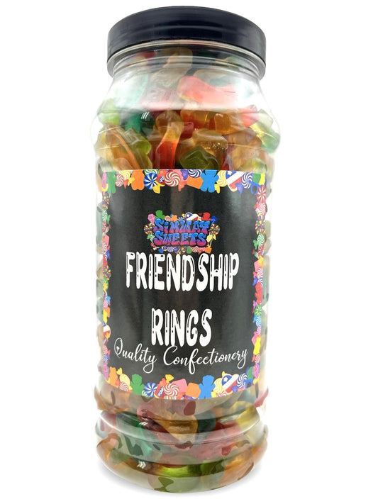 Friendship Rings Gummy Retro Sweets Gift Jar - 750g