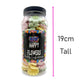 Happy Flowers Gummy Foam Retro Sweets Gift Jar - 505g