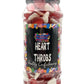 Haribo Heart Throb Gummy Foam Sweets Retro Sweets Gift Jar - 800g