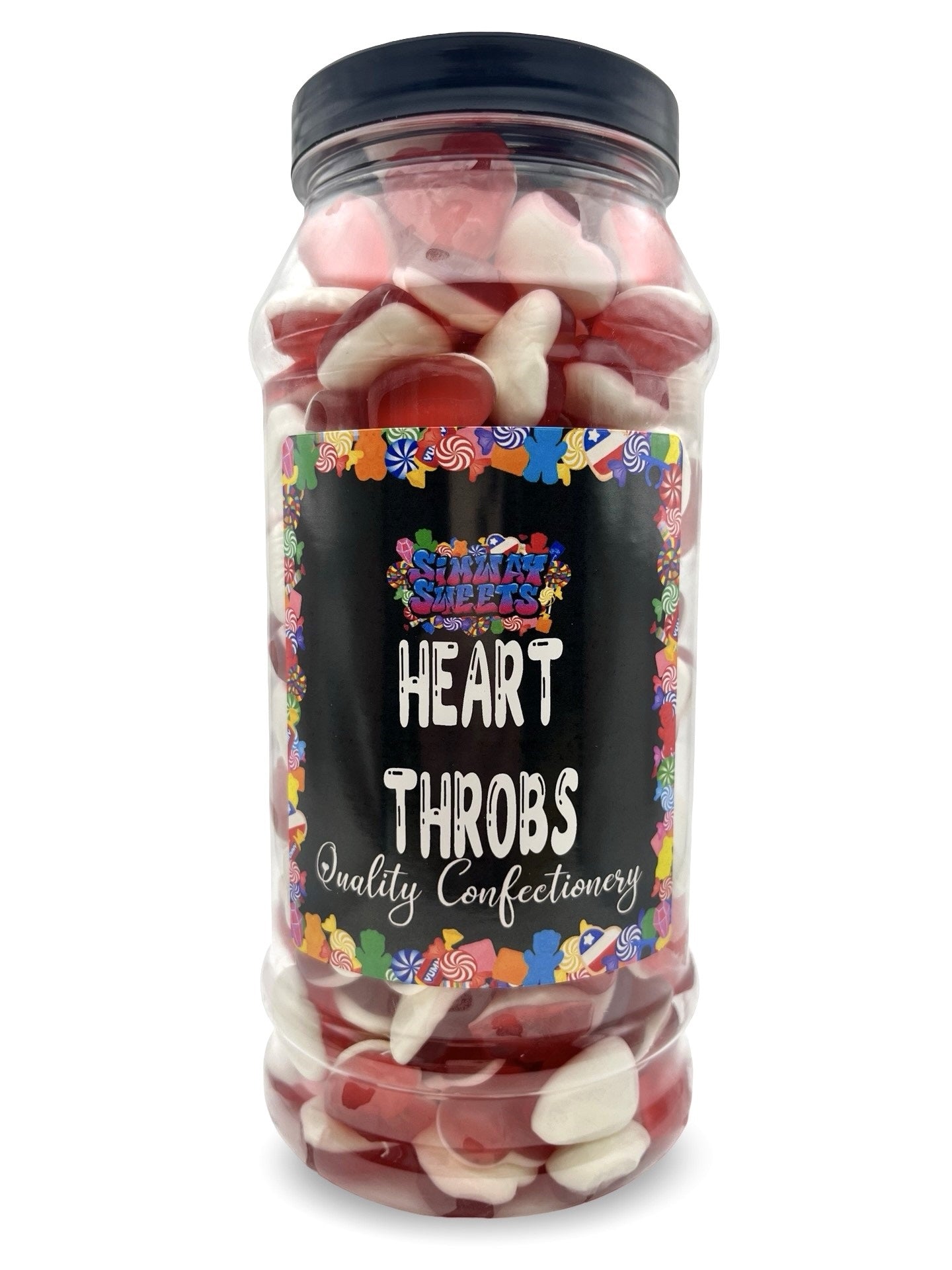 Haribo Heart Throb Gummy Foam Sweets Retro Sweets Gift Jar - 800g
