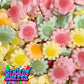 Happy Flowers Gummy Foam Retro Sweets Gift Jar - 505g