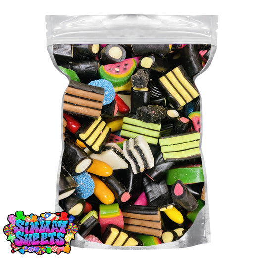 Liquorice Pick & Mix, Classic Black & Fruit Retro Sweets