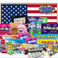 American Sweets Gift Box  Includes 30 Assorted Treats