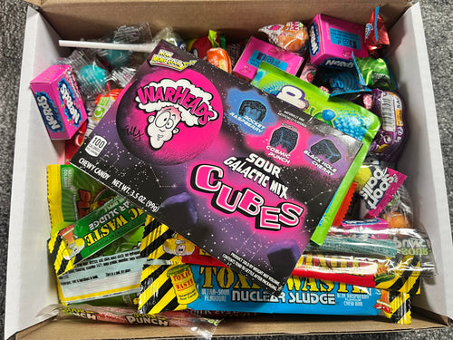 American Sweet Box Candy Hamper Over 100 Pieces