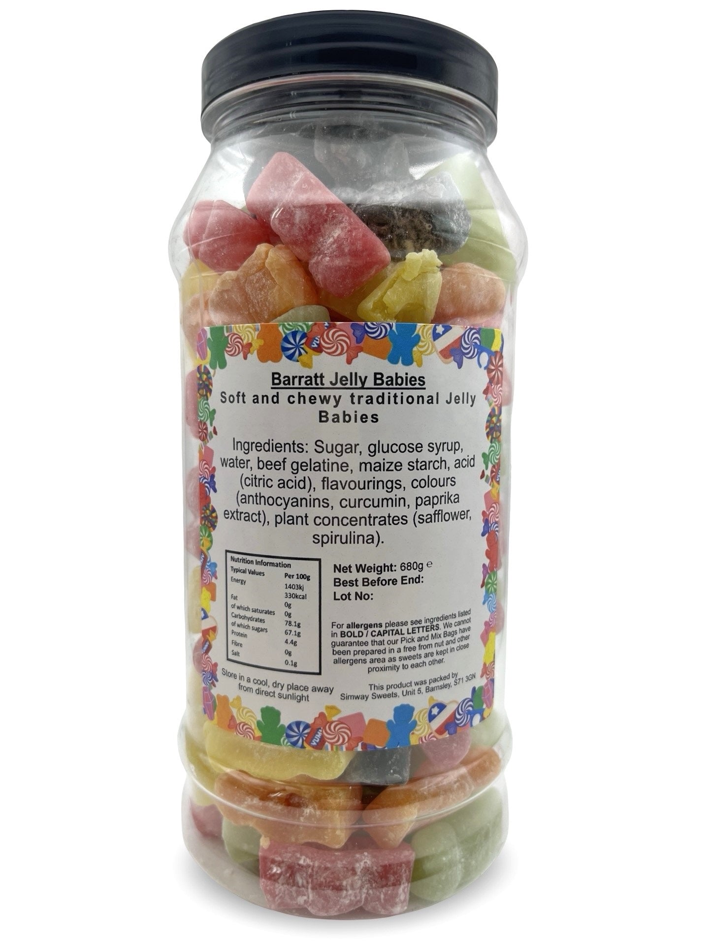 Jelly Babies Sweet Gift Jar - 680g