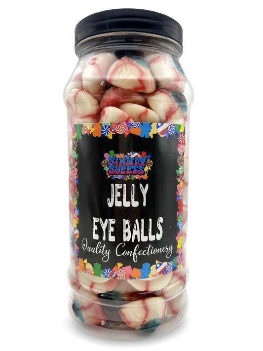 Jelly Eyeballs Sweets Gummy Retro Sweets Gift Jar - 800g