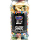 Jelly Sharks Gummy Foam Jellies Retro Sweets Gift Jar - 715g