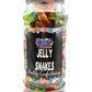 Jelly Snakes Sweets Gummy Retro Sweets Gift Jar - 800g