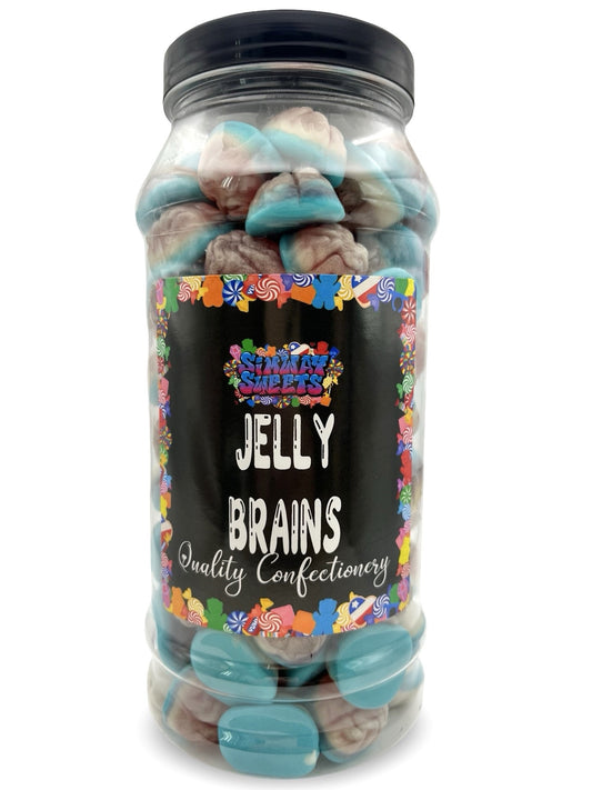 Jelly Brains Jelly Filled Sweets Gummy Retro Sweets Gift Jar - 835g