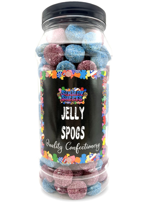 Jelly Spogs Jelly Buttons Aniseed Retro Sweets Gift Jar - 720g
