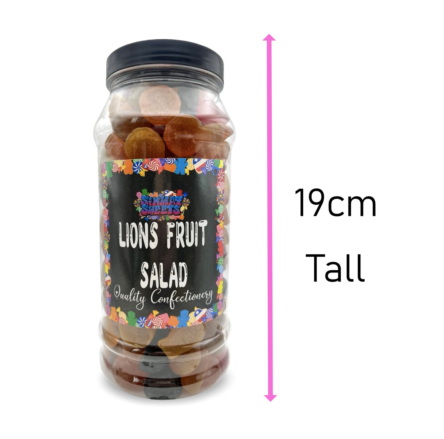 Traditional Lion Fruit Salad Retro Sweets Gift Jar - 795g