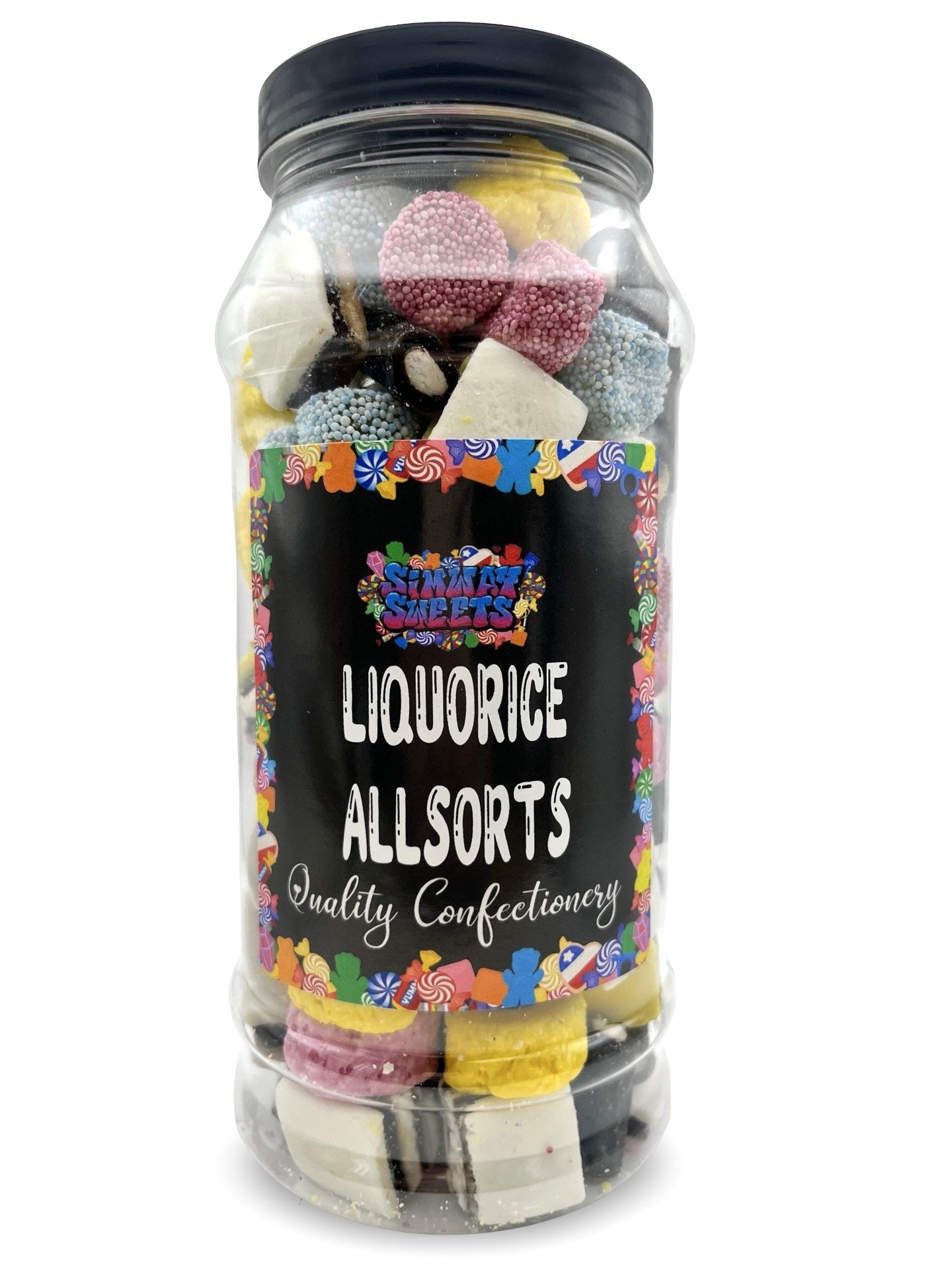 Liquorice Allsorts Sweets Gift Jar - 700g