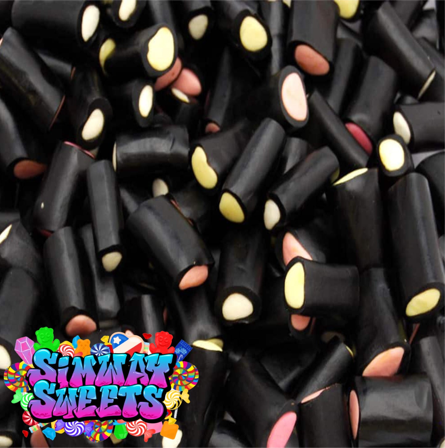 Liquorice Cream Rock Sweets Gift Jar - 740g