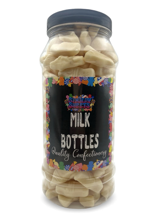 Milk Bottles (Non Dusted) Retro Sweets Gift Jar - 570g