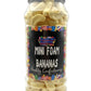 Mini Foam Bananas Retro Sweets Gift Jar - 380g
