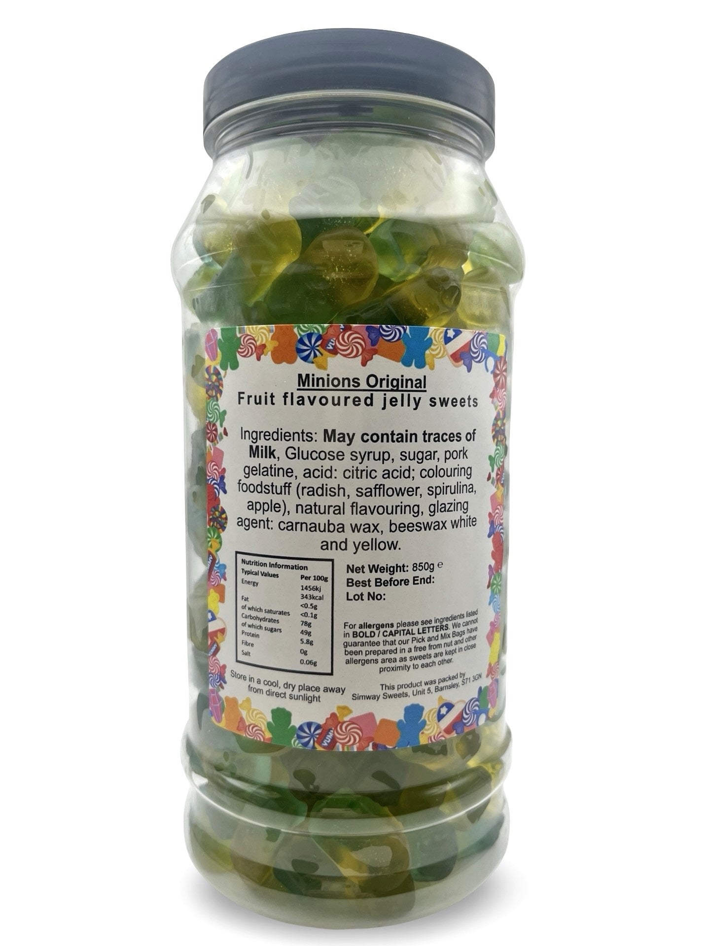 Minions Gummy Sweets Gift Jar - 850g