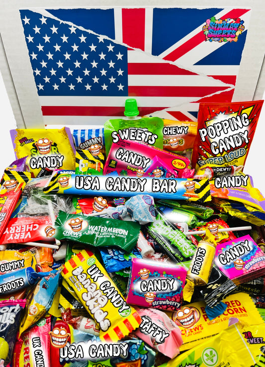 100 Piece American & British Retro Candy Mix