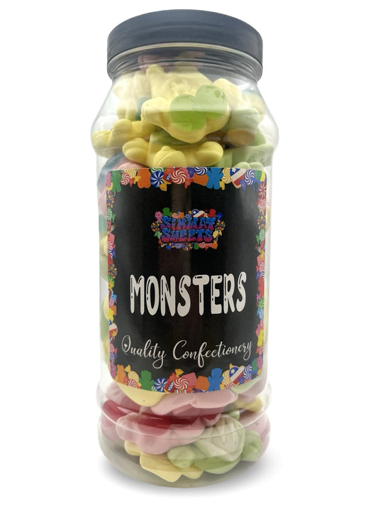 Monsters Retro Gummy Sweets Gift Jar - 570g