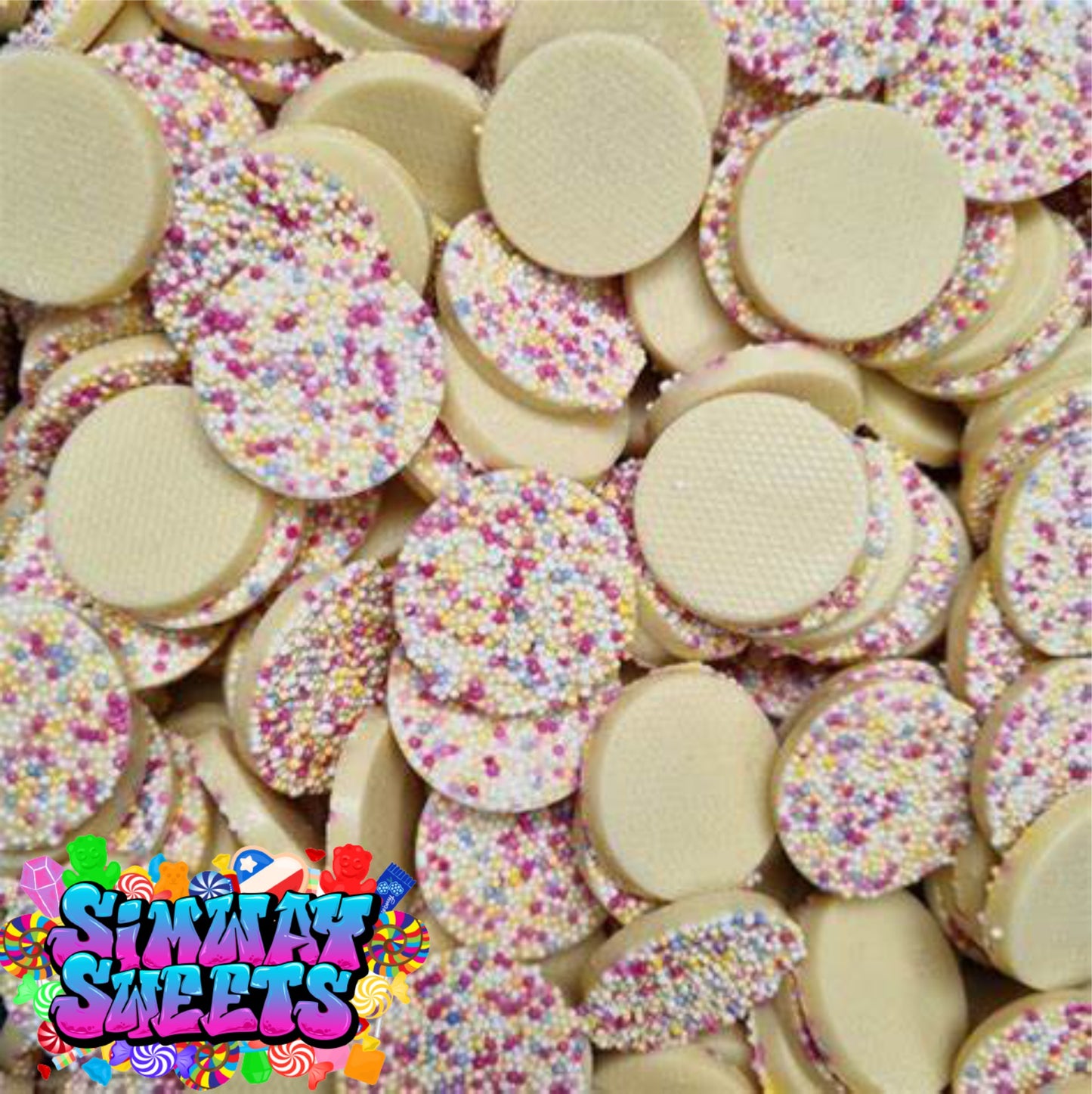 White Chocolate Mega Jazzies Retro Sweets Gift Jar - 625g