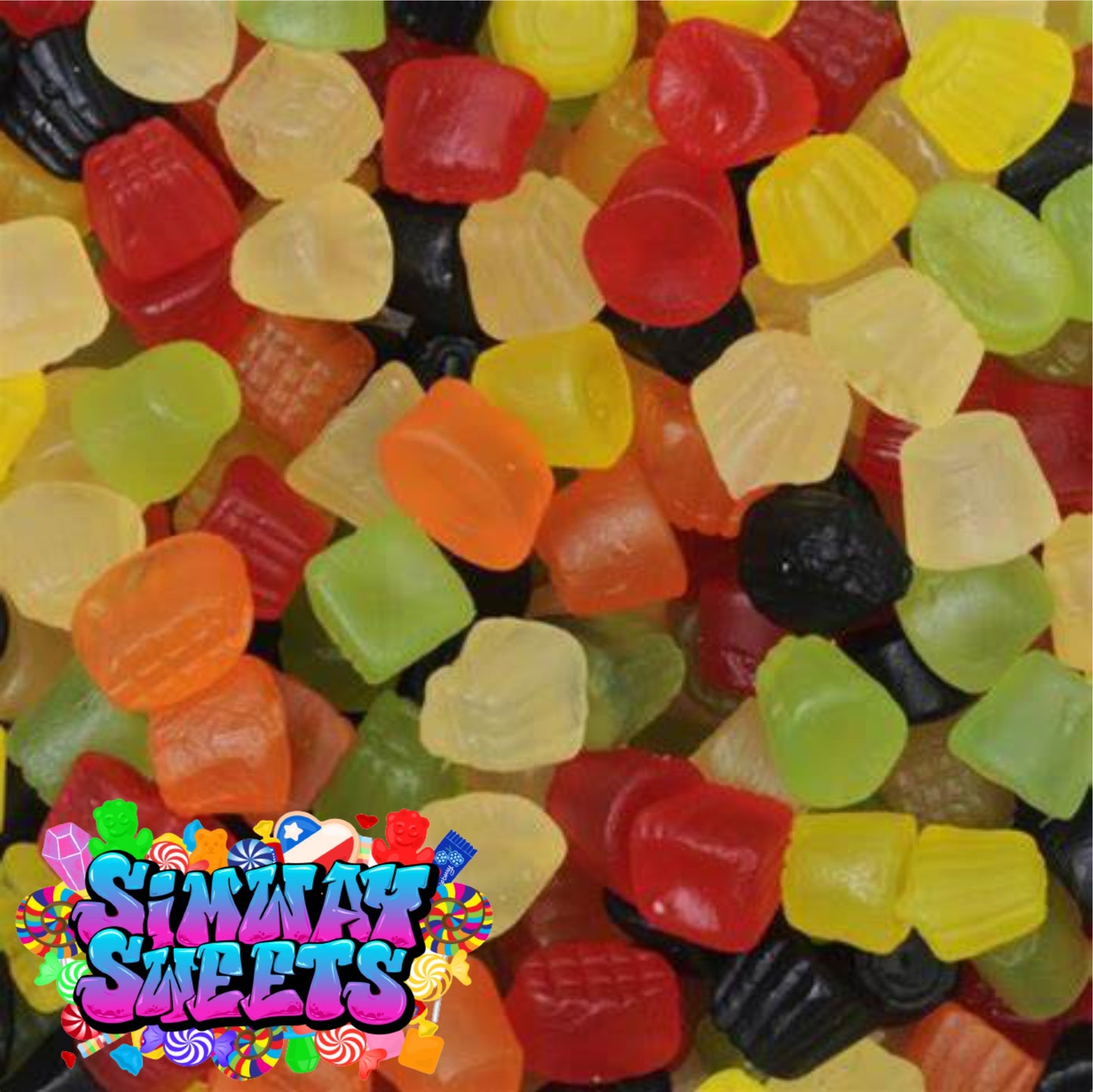 Midget Gums Jelly Gummy Retro Sweets Gift Jar - 790g
