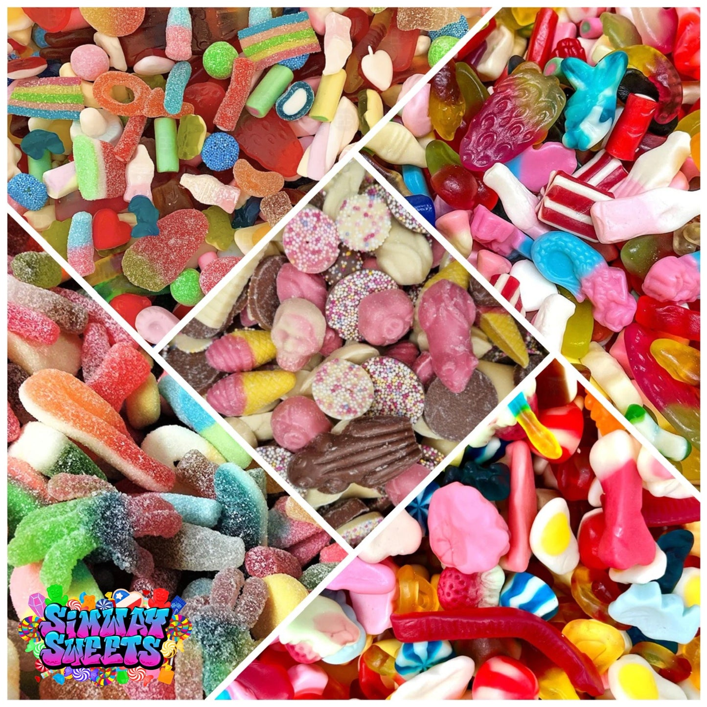 Create Your Own Pic 'N' Mix Bag Simway Super Whopper 2KG Bag