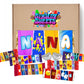 Mothers Day Gift Box With Fun Chocolate Bar Wrappers - Nana