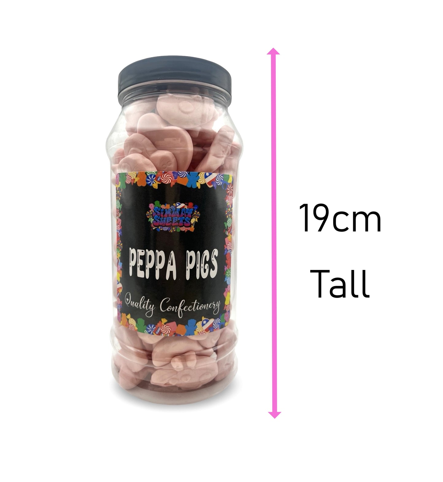 Peppa Pig Retro Gummy Sweets Gift Jar - 570g