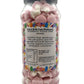 Pink & White Foam Mushrooms Retro Sweets Gift Jar - 510g
