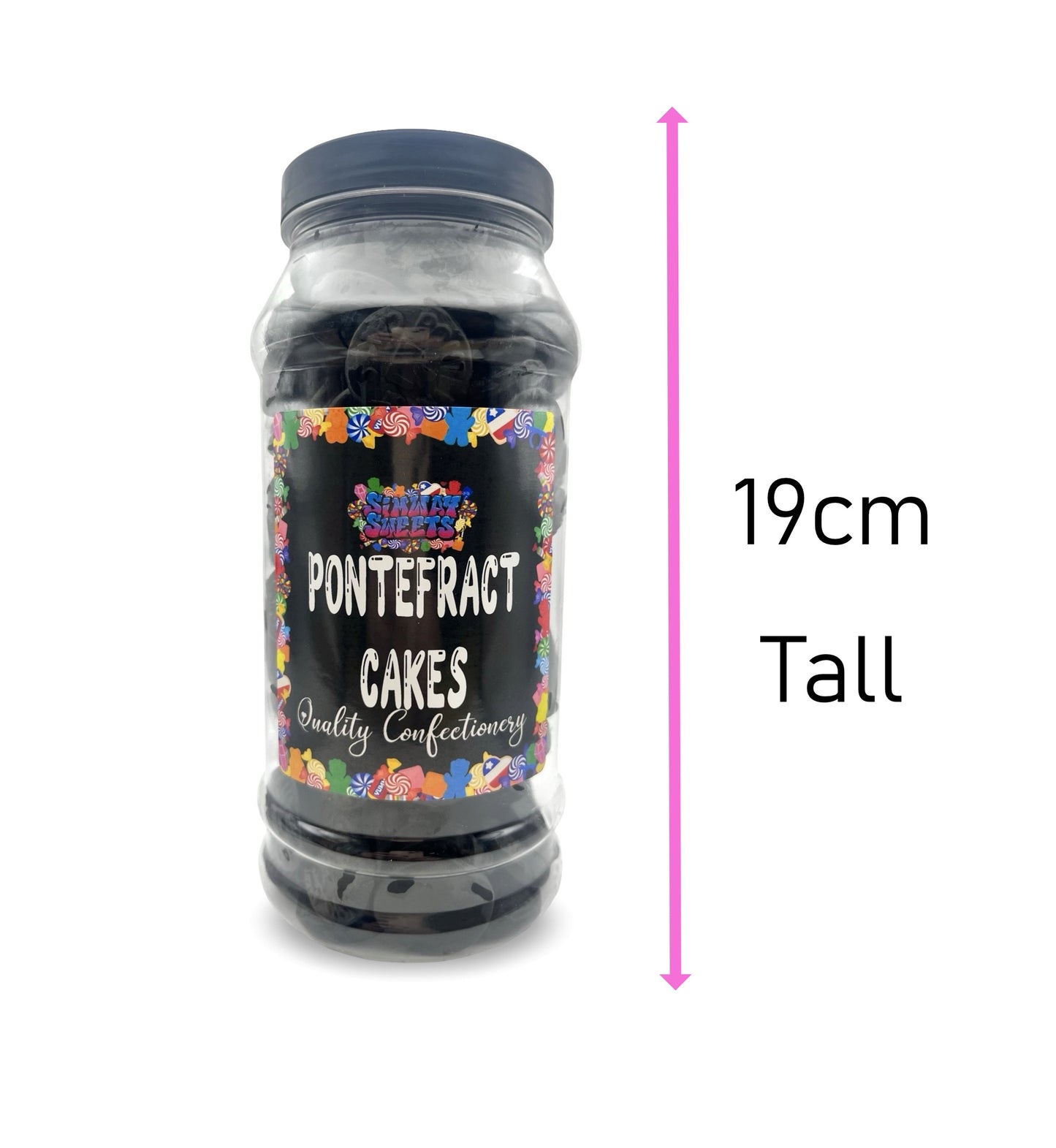 Pontefract Cakes Liquorice Tablets Aniseed Sweets Gift Jar - 770g