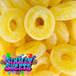 Sour Pineapple Rings Retro Fizzy Gummy Sweets Gift Jar - 625g