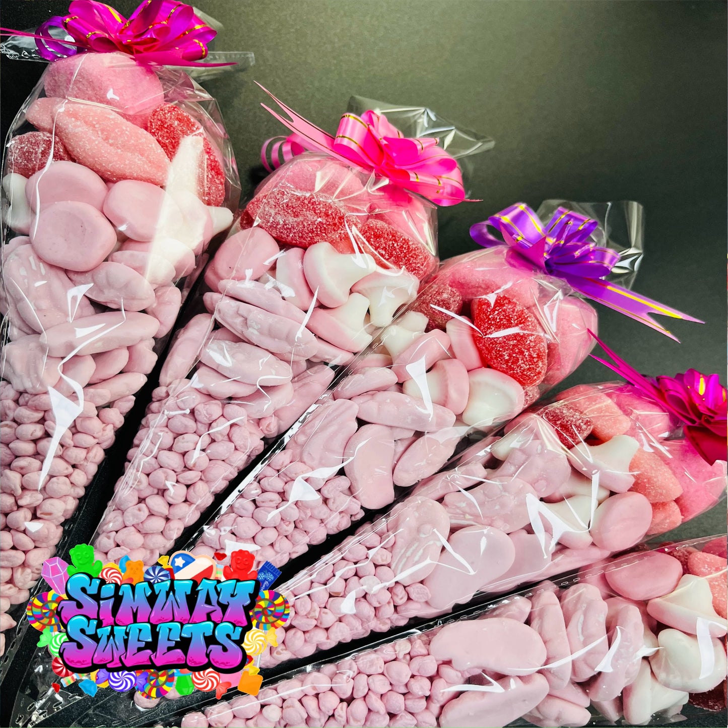 Pre-Filled Pink Million Sweet Cone
